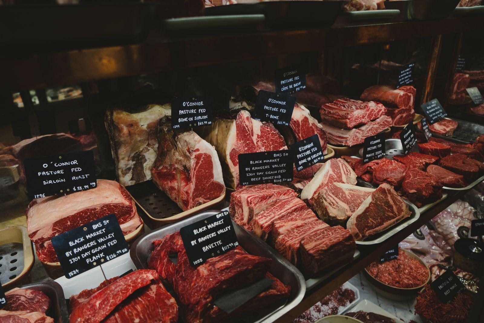 Quality meats on display at our halal butchers
